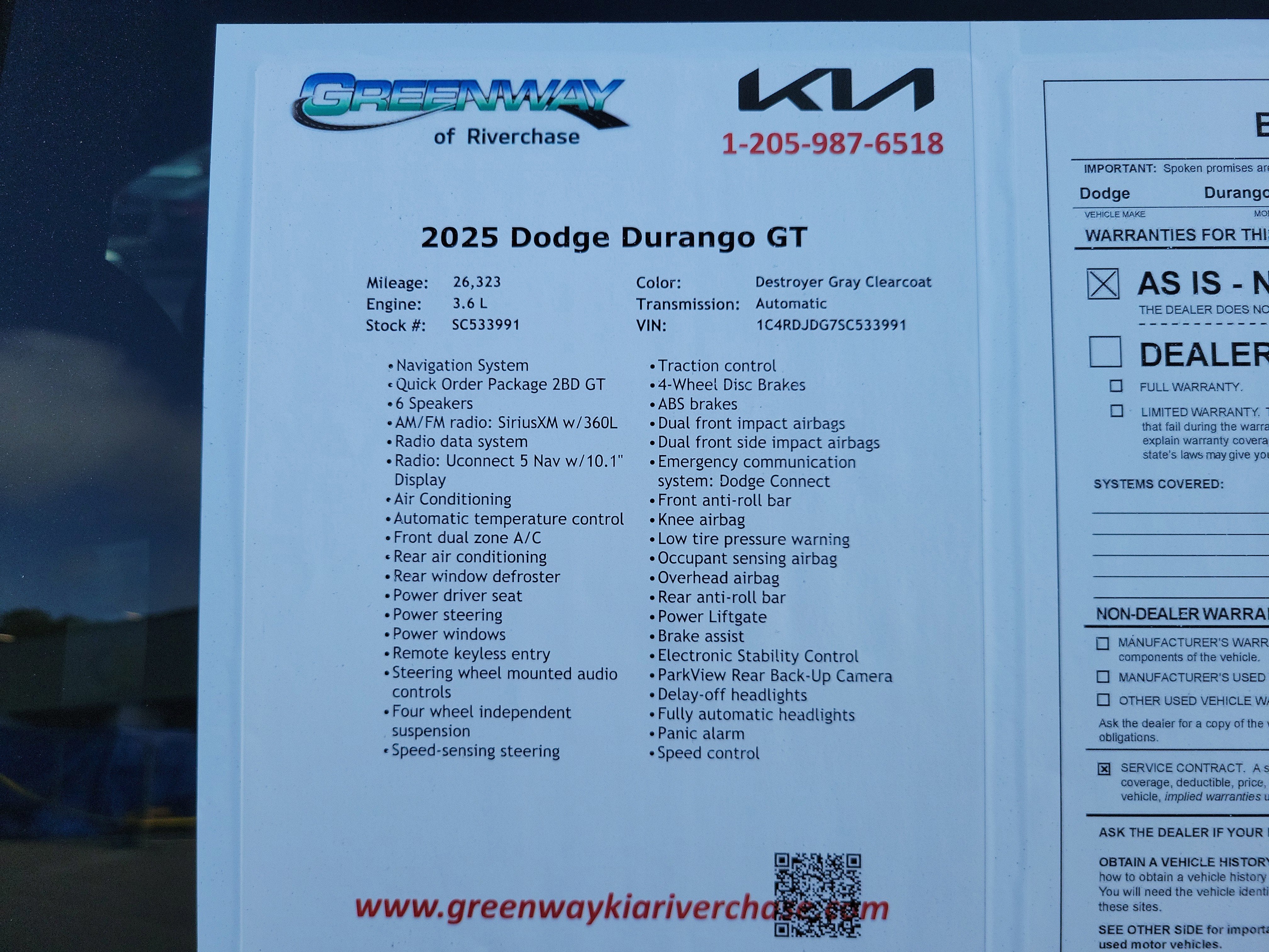 2025 Dodge Durango GT