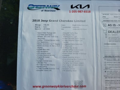 2018 Jeep Grand Cherokee Limited