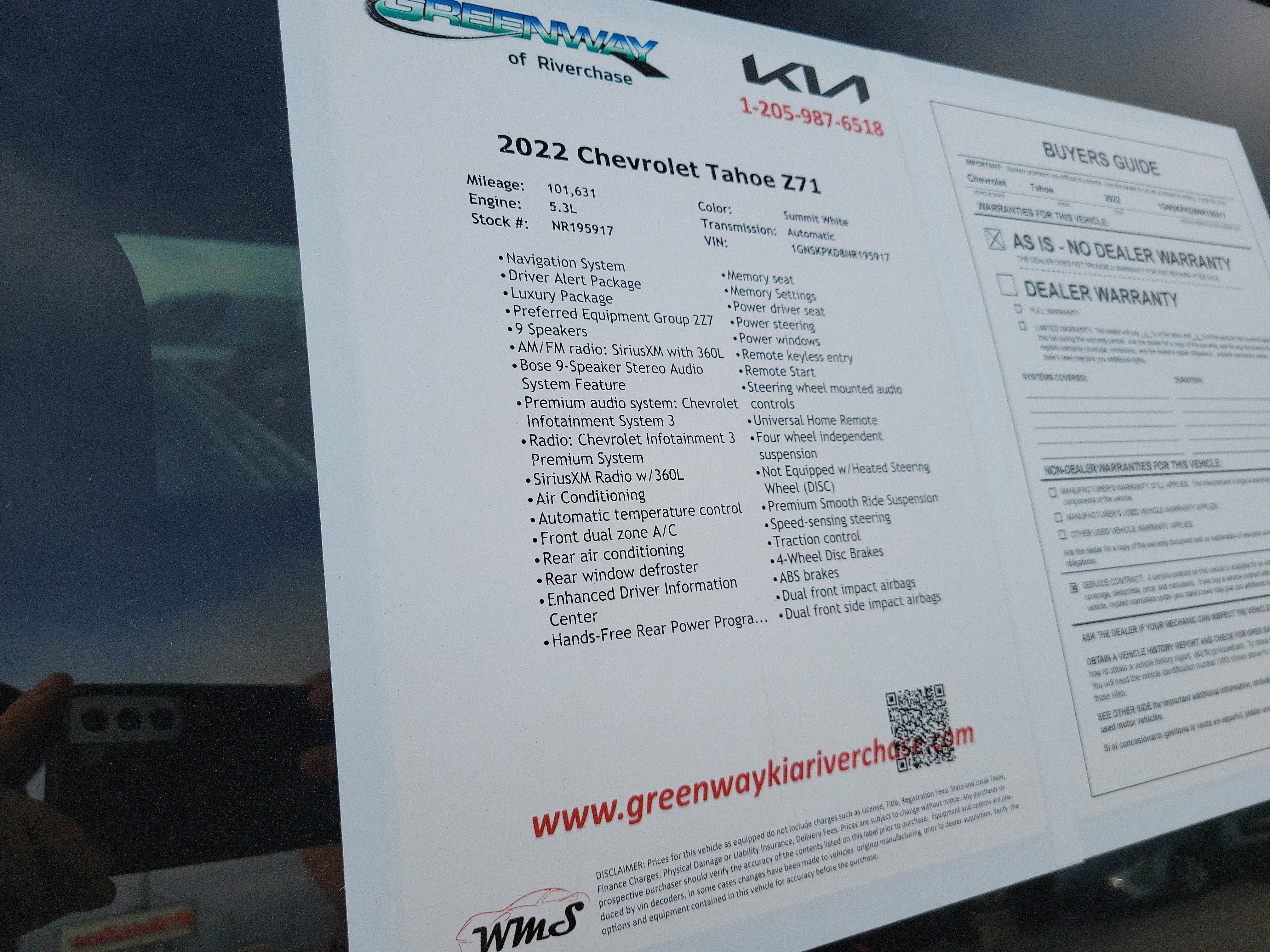 2022 Chevrolet Tahoe Z71