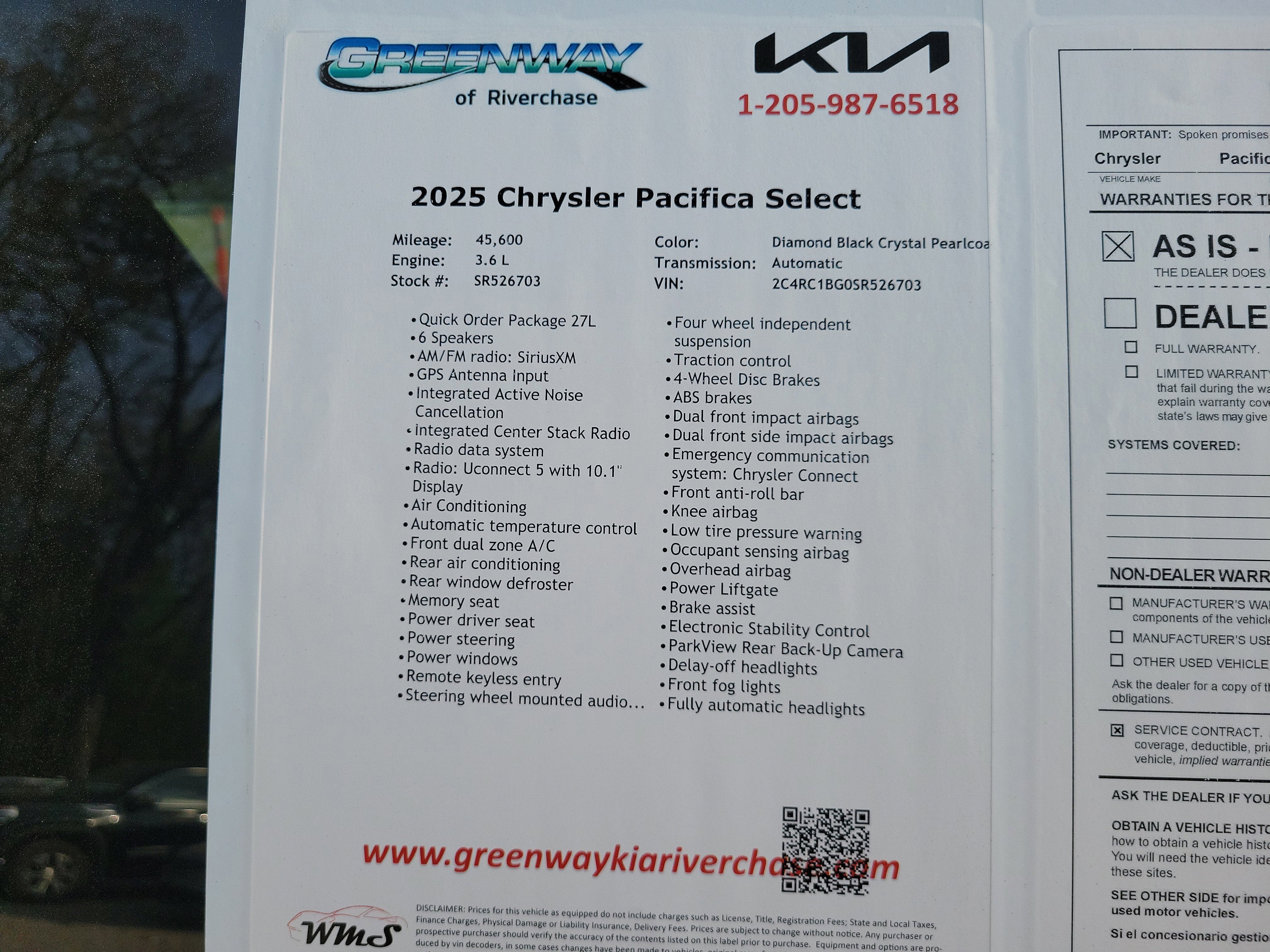 2025 Chrysler Pacifica Select