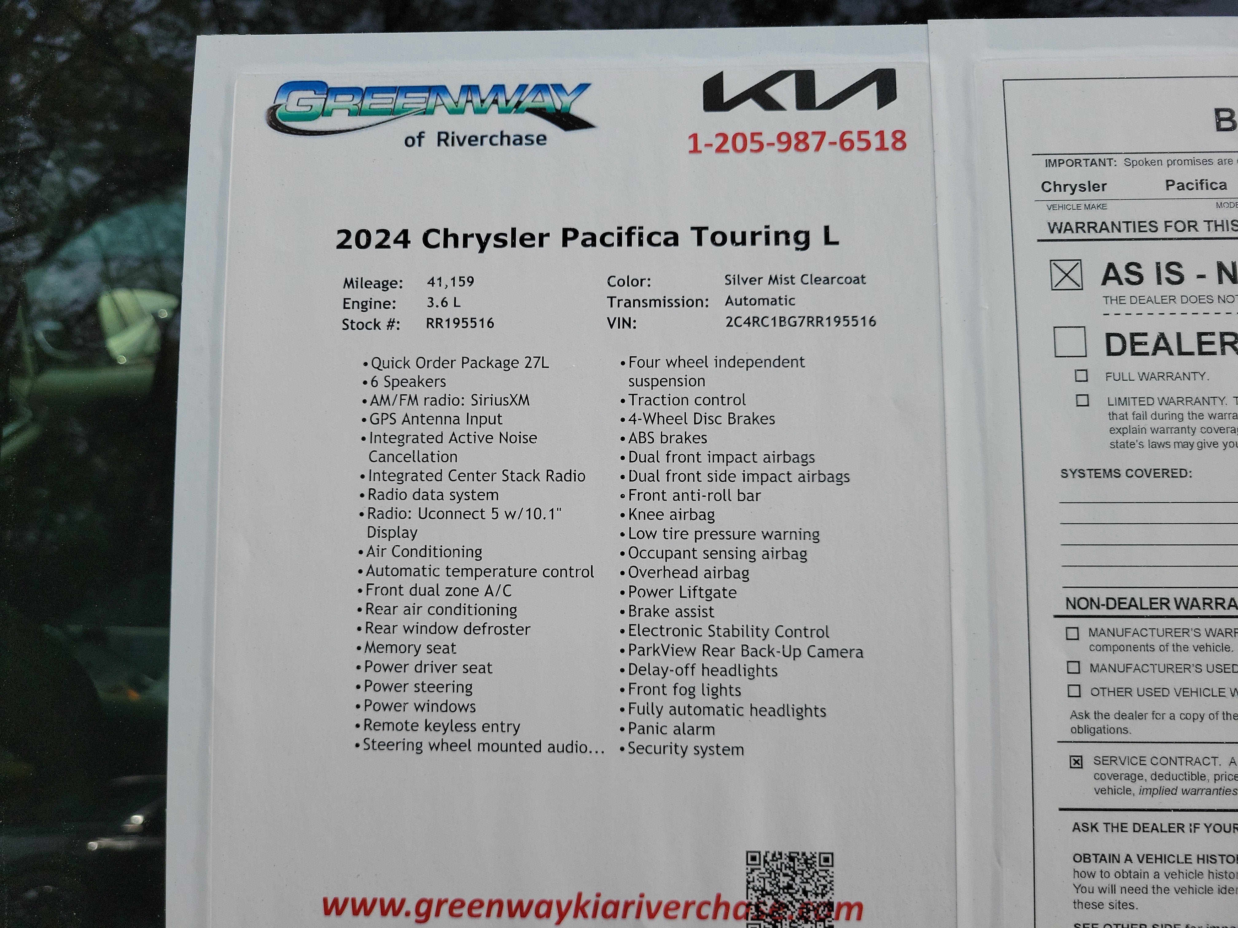 2024 Chrysler Pacifica Touring L