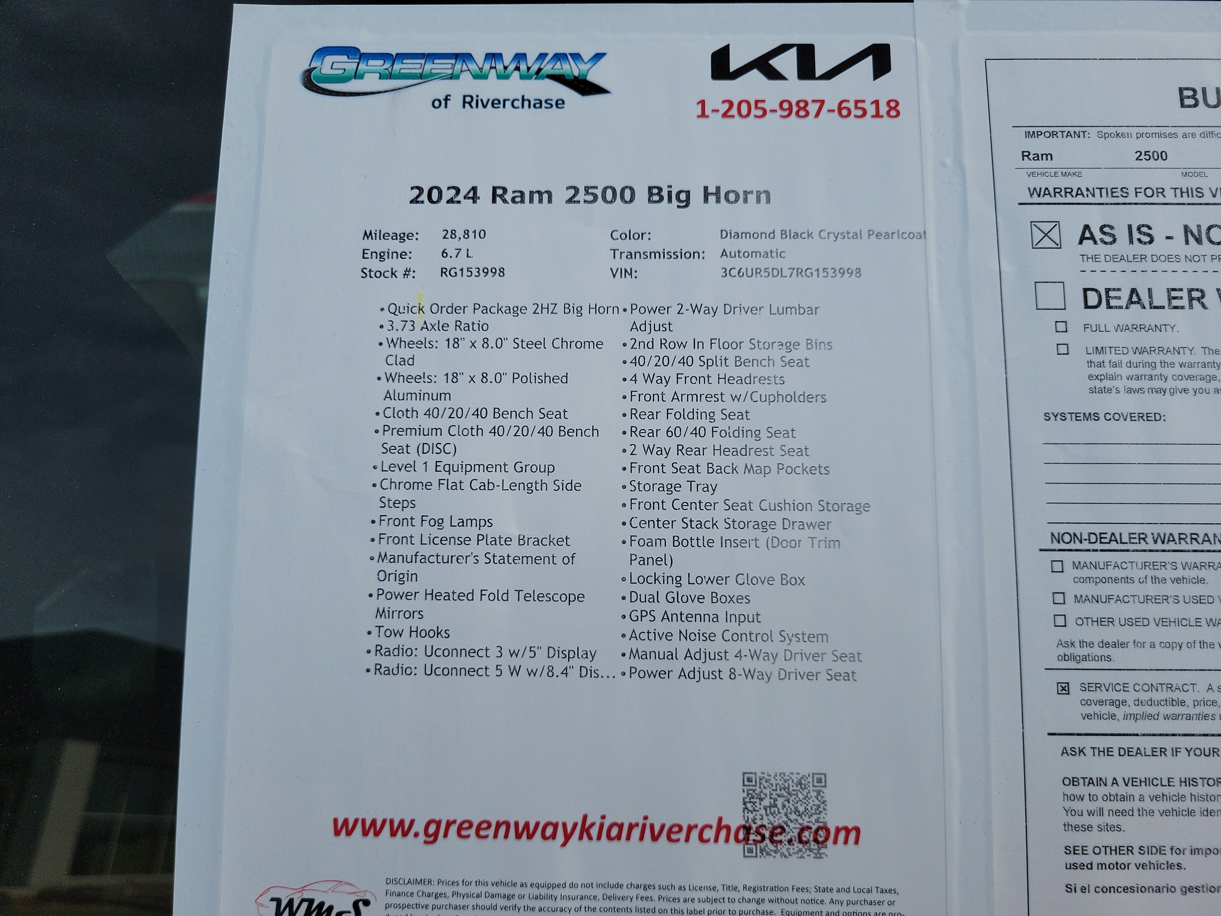 2024 RAM 2500 Big Horn