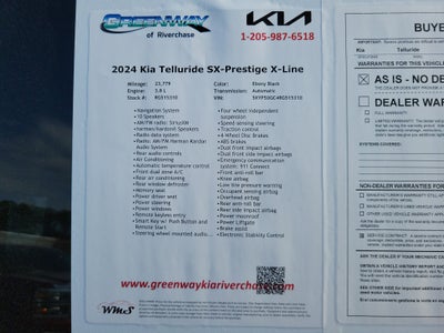2024 Kia Telluride SX-Prestige X-Line