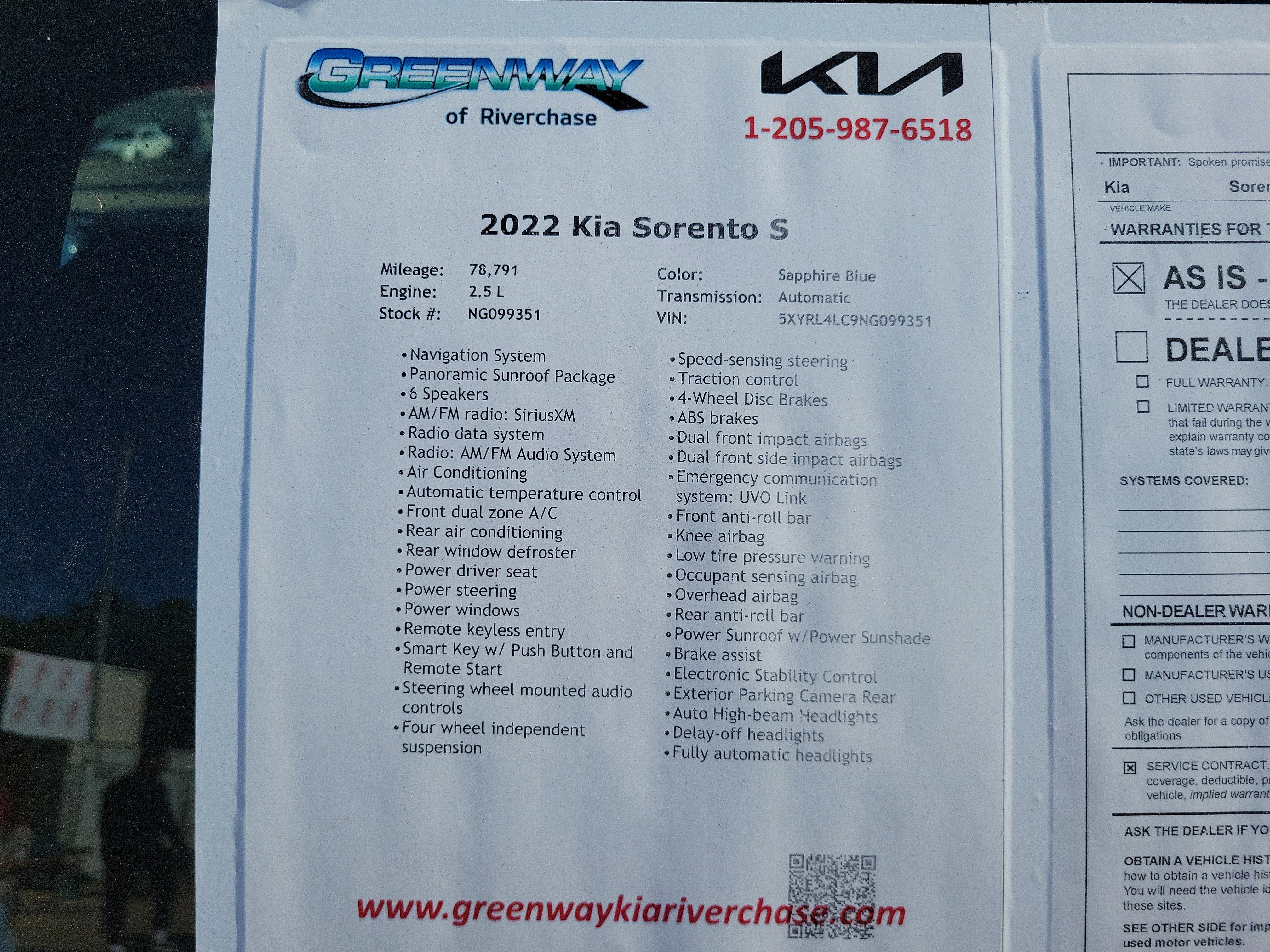 2022 Kia Sorento S