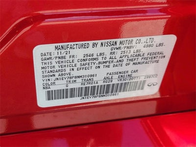 2022 INFINITI Q50 LUXE