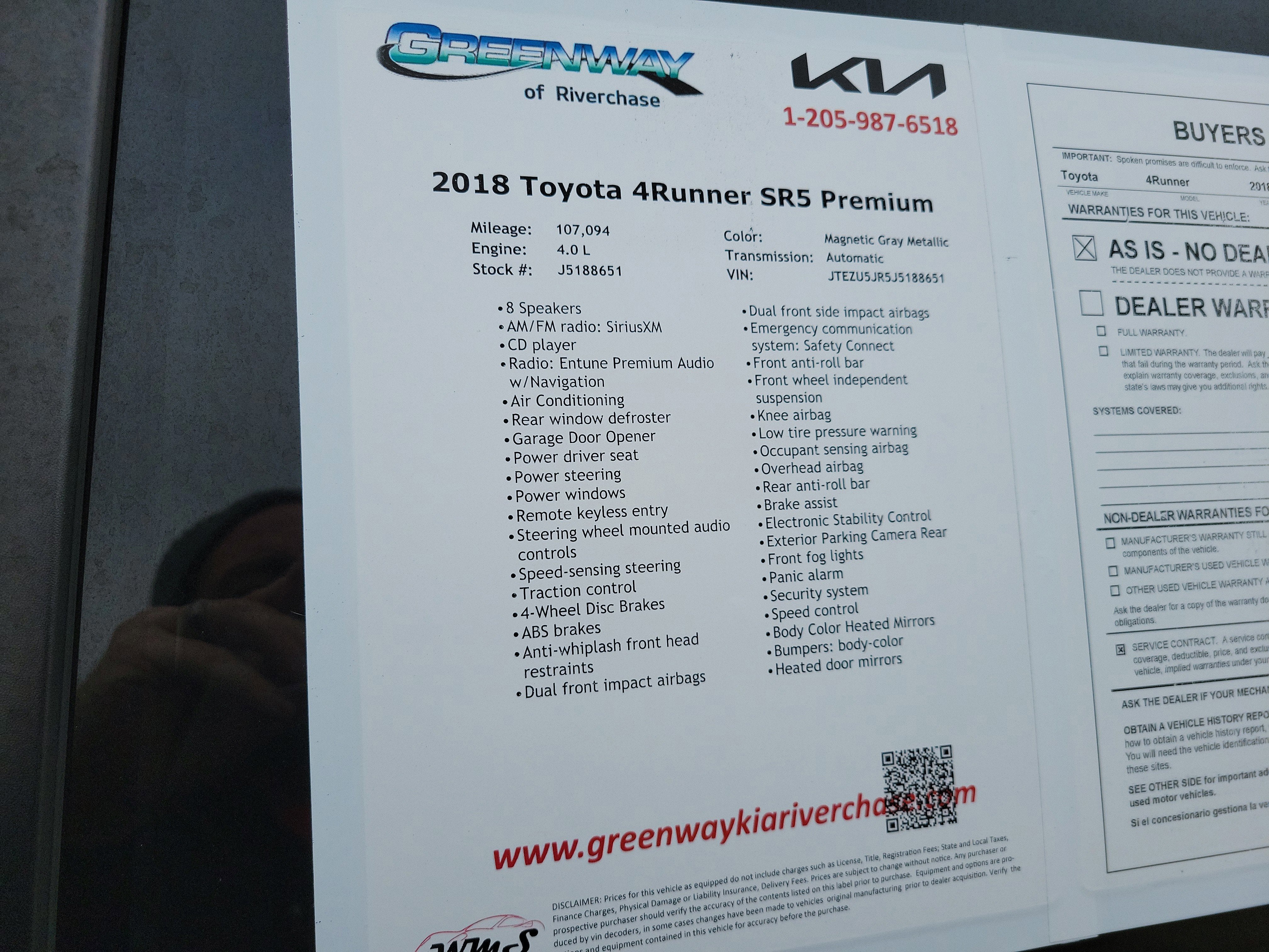 2018 Toyota 4Runner SR5 Premium