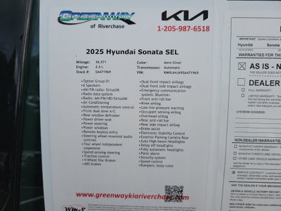 2025 Hyundai Sonata SEL