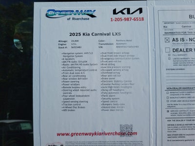 2025 Kia Carnival LXS