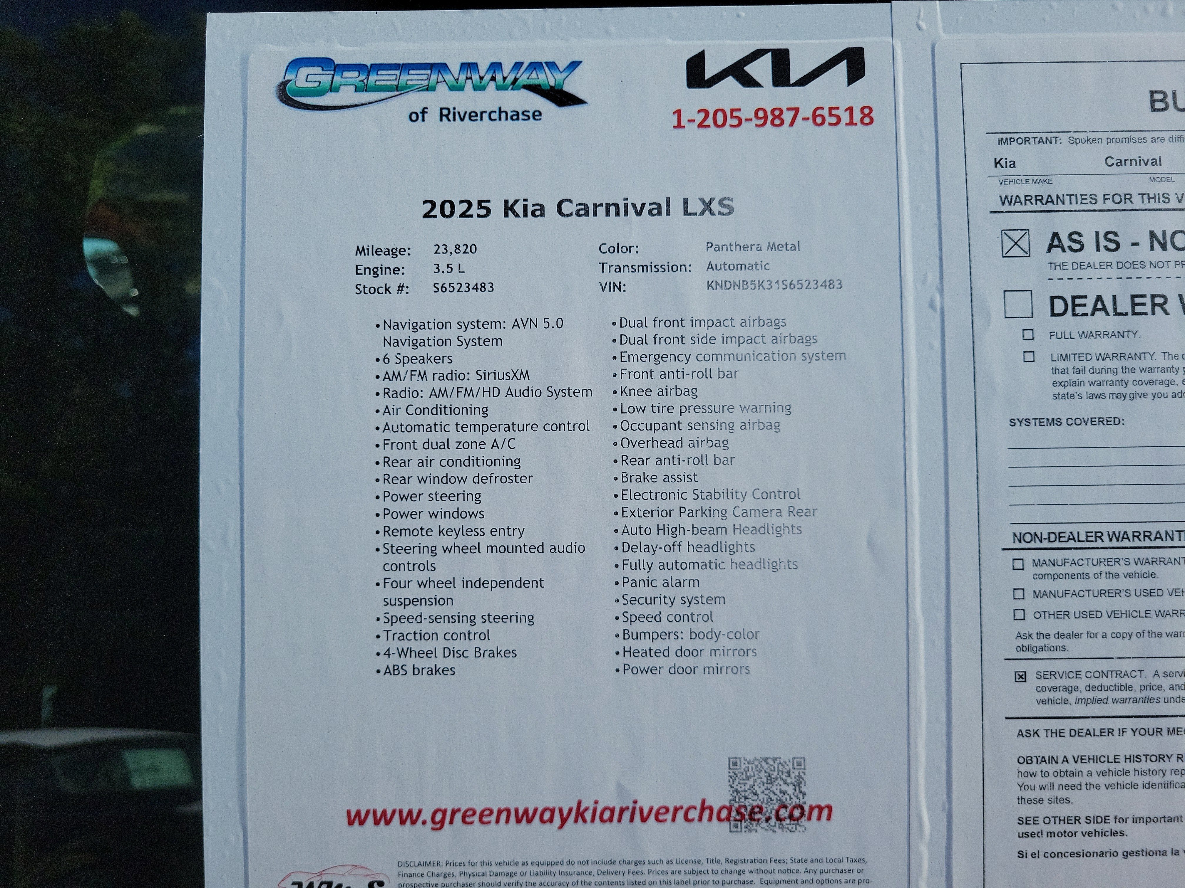 2025 Kia Carnival LXS