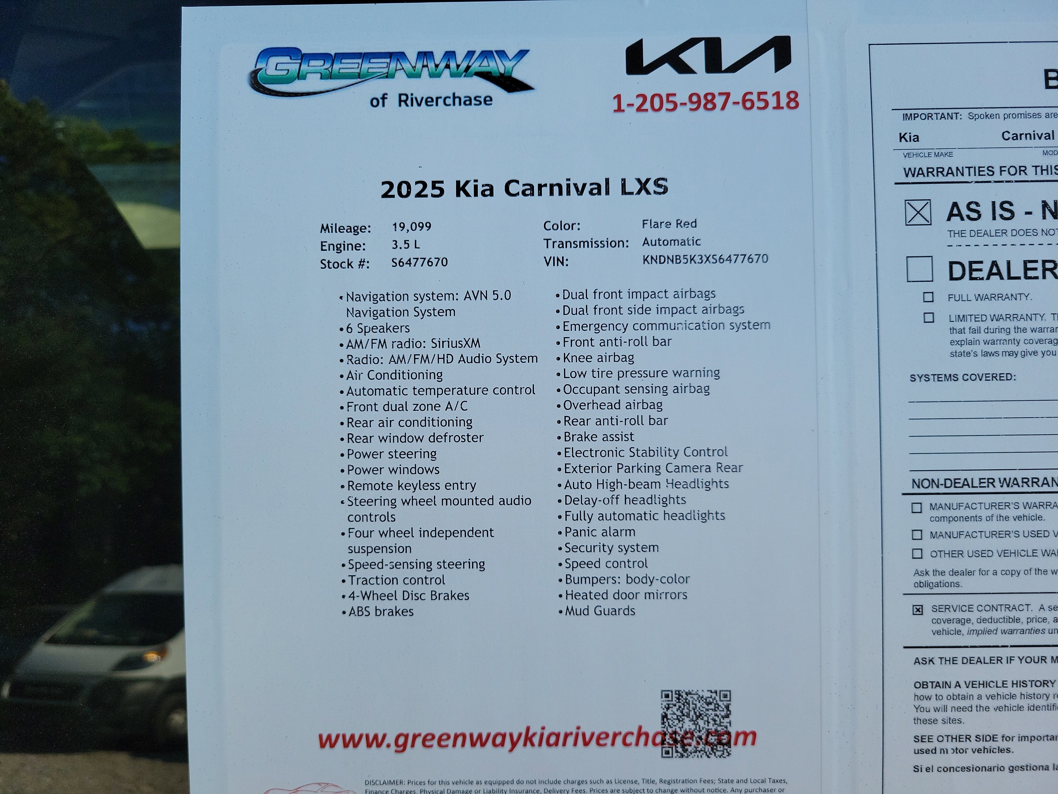 2025 Kia Carnival LXS