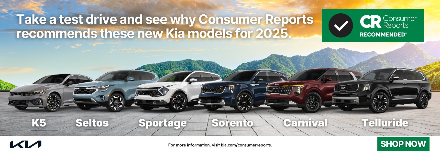New Kias Recommended by Consumer Reports