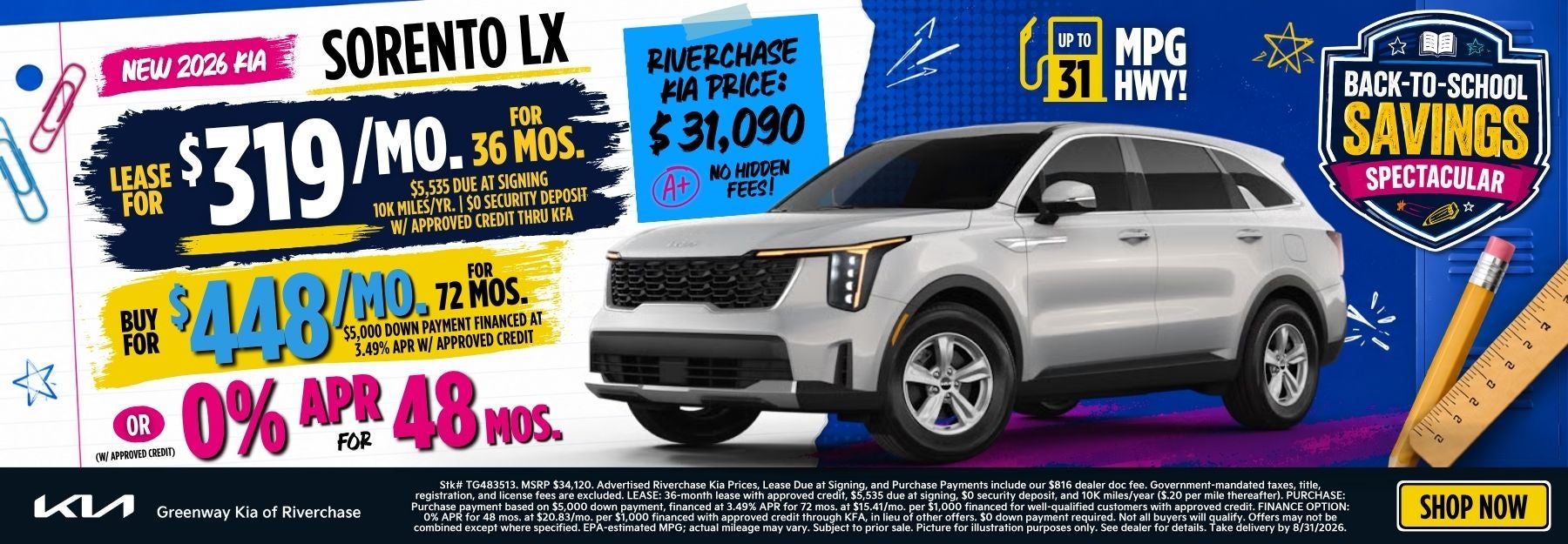 New 2026 Kia Sorento