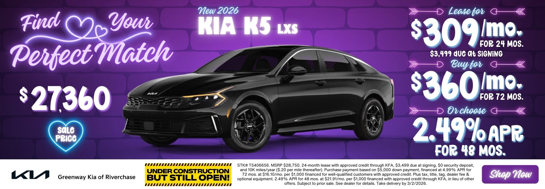 New 2026 Kia K5
