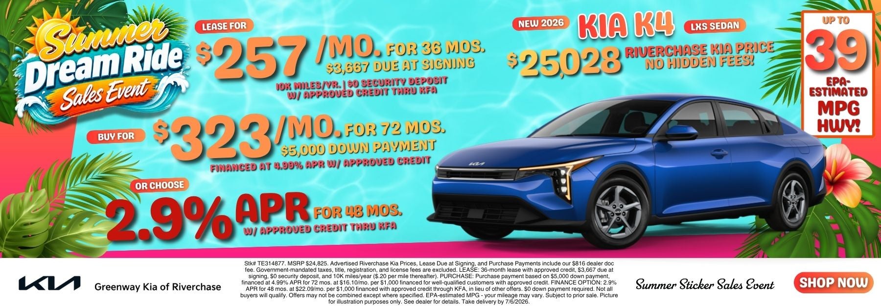 New 2026 Kia K4
