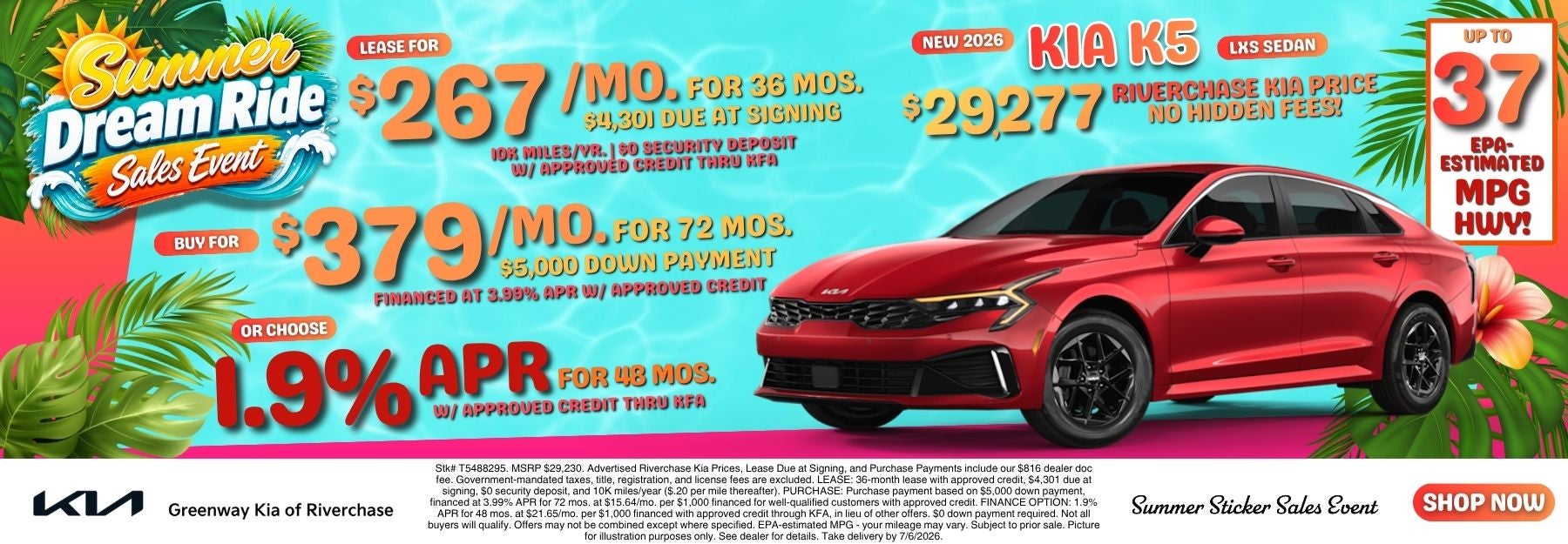 New 2026 Kia K5