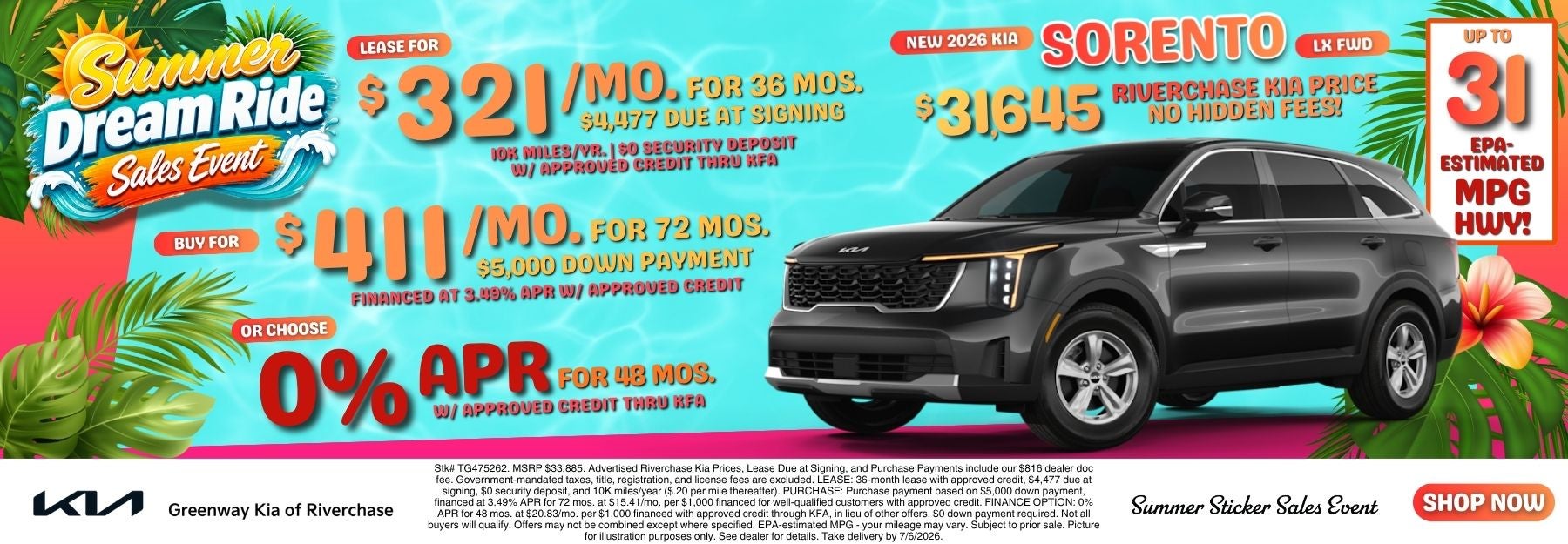 New 2026 Kia Sorento