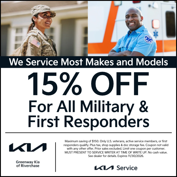 15% Off for Military & First Responders