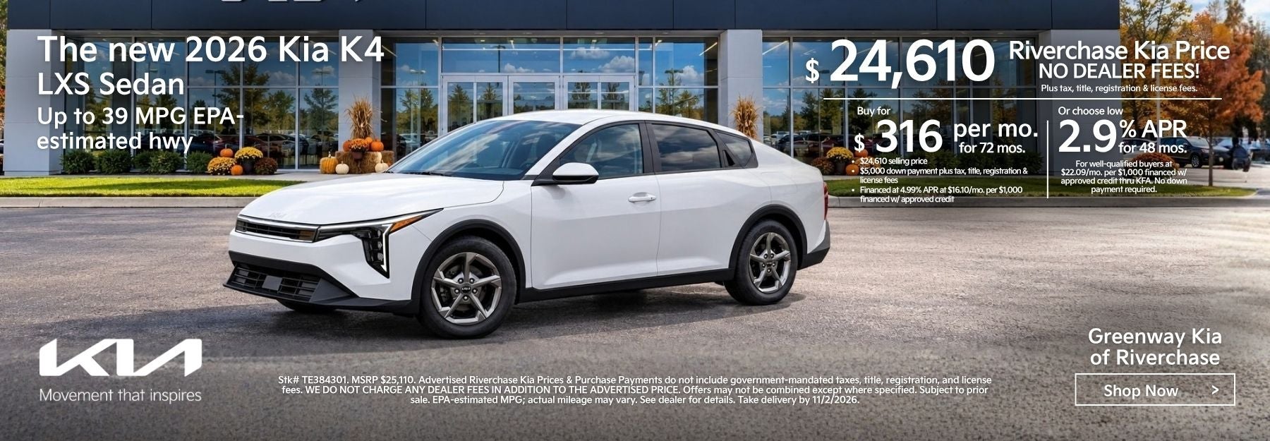 New 2026 Kia K4
