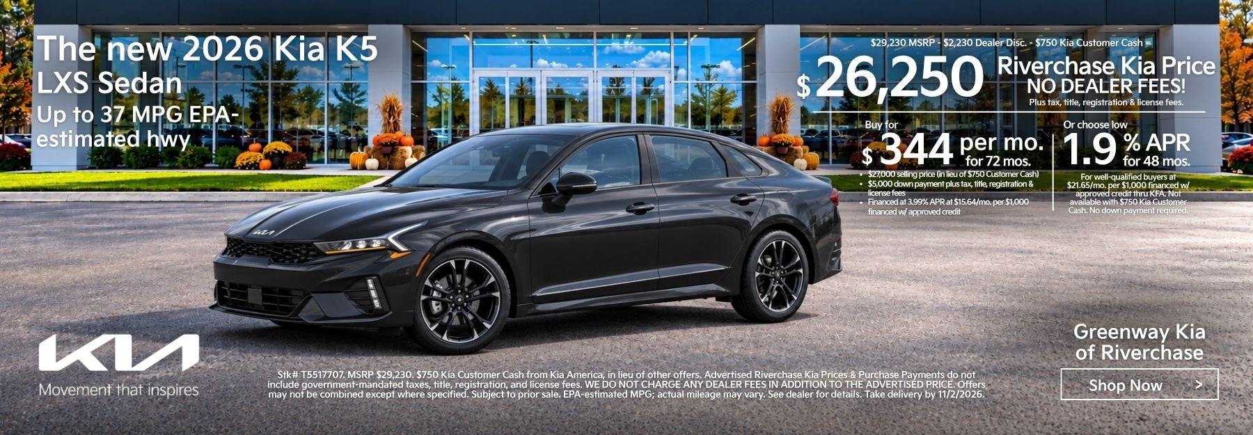 New 2026 Kia K5