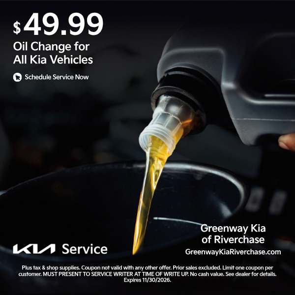 $49.99 Kia Oil Change