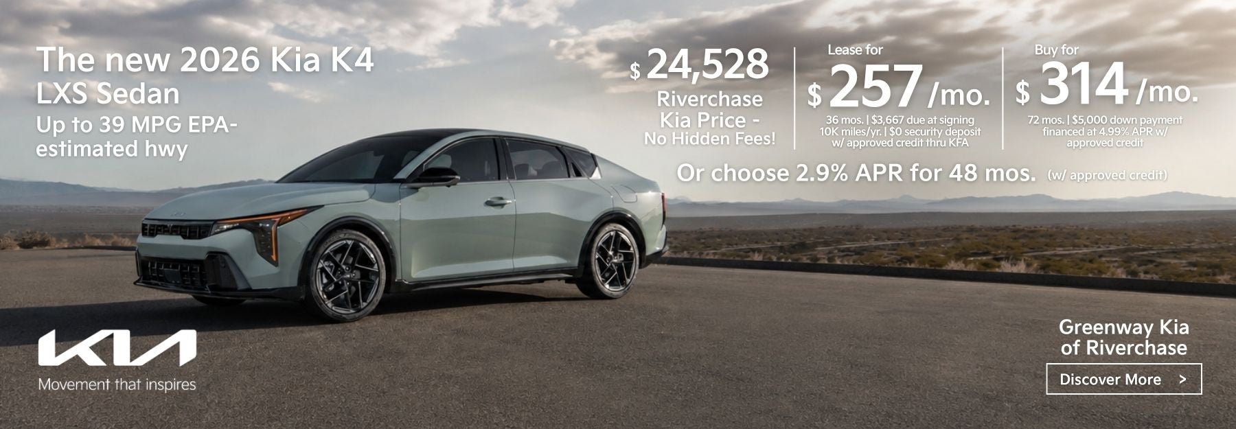 New 2026 Kia K4