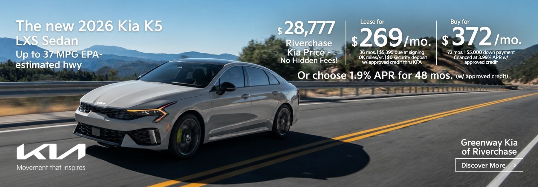 New 2026 Kia K5