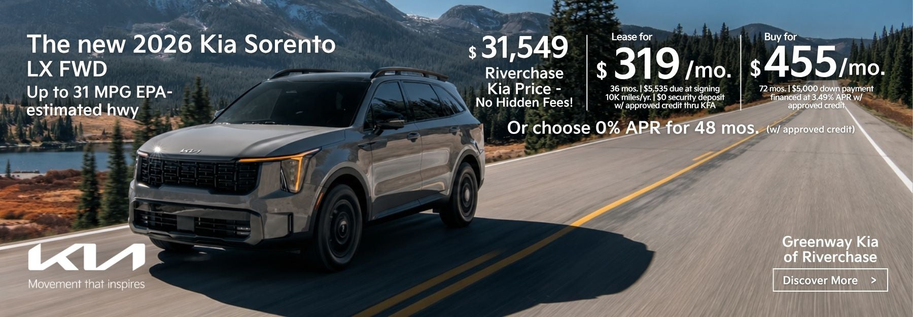 New 2026 Kia Sorento
