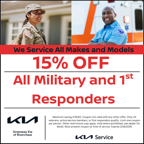 15% Off for Military and First Responders
