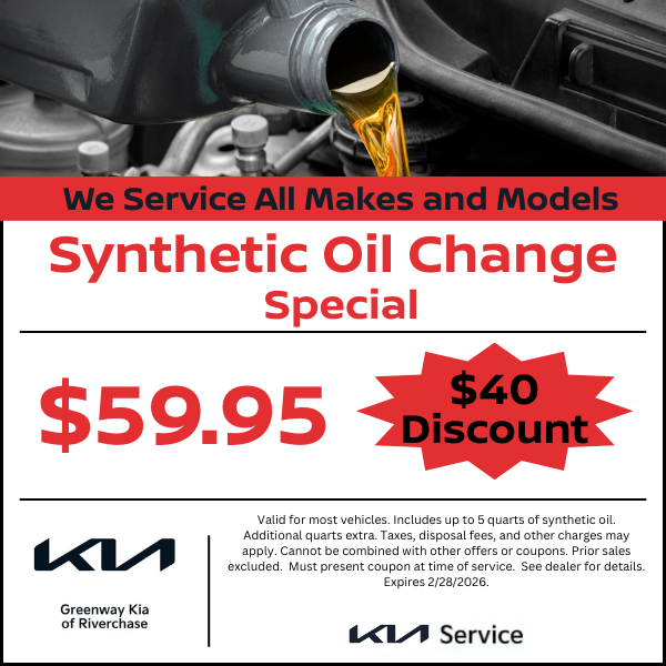 $59.95 Synthetic Oil Change Special