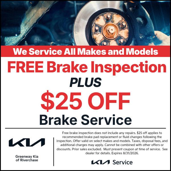 Free Brake Inspection + $25 Off Brake Service